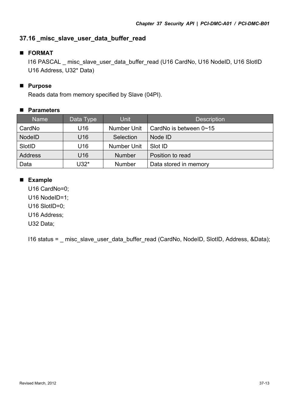 Delta Electronics High-Speed PCI 12-Axis Motion Control Card PCI-DMC-A01 User Manual | Page 477 / 528