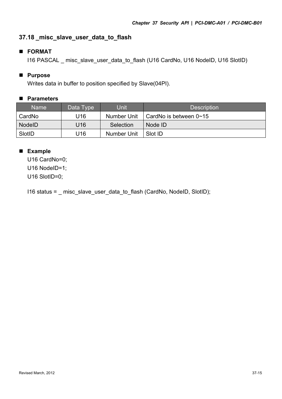 Delta Electronics High-Speed PCI 12-Axis Motion Control Card PCI-DMC-A01 User Manual | Page 479 / 528