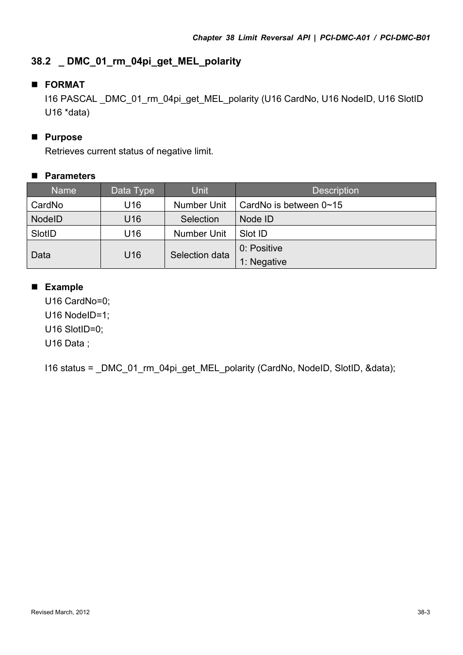 Delta Electronics High-Speed PCI 12-Axis Motion Control Card PCI-DMC-A01 User Manual | Page 483 / 528