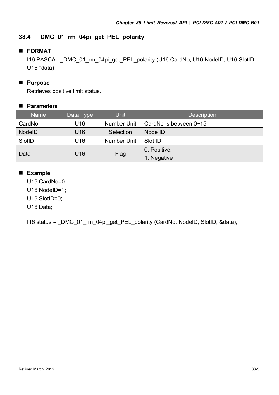 Delta Electronics High-Speed PCI 12-Axis Motion Control Card PCI-DMC-A01 User Manual | Page 485 / 528