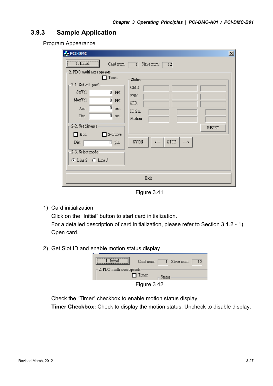 3 sample application | Delta Electronics High-Speed PCI 12-Axis Motion Control Card PCI-DMC-A01 User Manual | Page 49 / 528