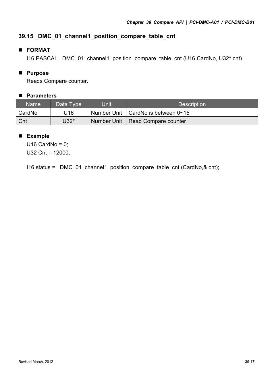 Delta Electronics High-Speed PCI 12-Axis Motion Control Card PCI-DMC-A01 User Manual | Page 503 / 528