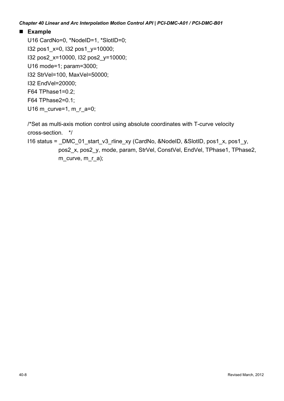Delta Electronics High-Speed PCI 12-Axis Motion Control Card PCI-DMC-A01 User Manual | Page 514 / 528