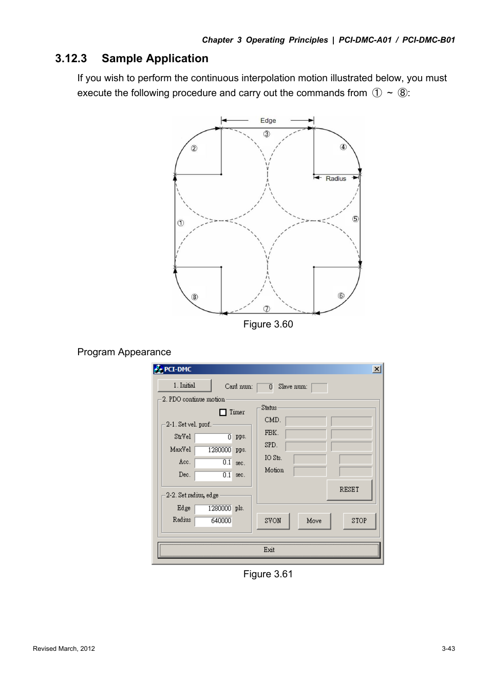 3 sample application | Delta Electronics High-Speed PCI 12-Axis Motion Control Card PCI-DMC-A01 User Manual | Page 65 / 528