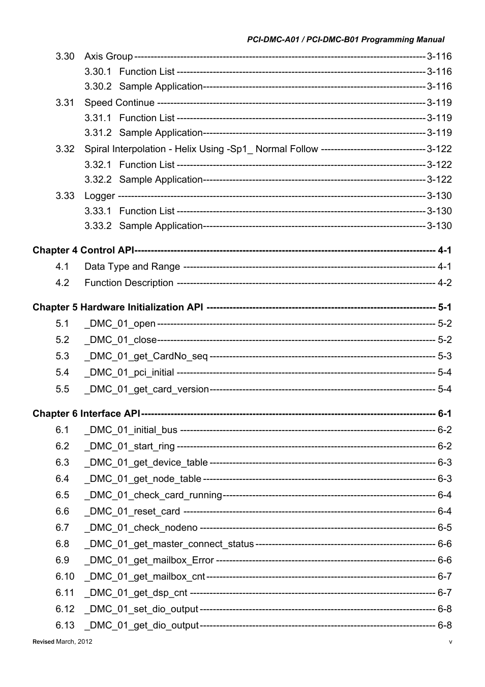 Delta Electronics High-Speed PCI 12-Axis Motion Control Card PCI-DMC-A01 User Manual | Page 7 / 528