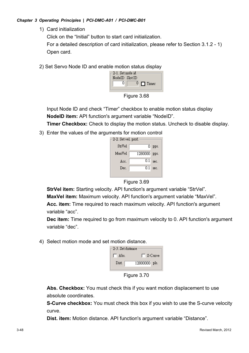 Delta Electronics High-Speed PCI 12-Axis Motion Control Card PCI-DMC-A01 User Manual | Page 70 / 528