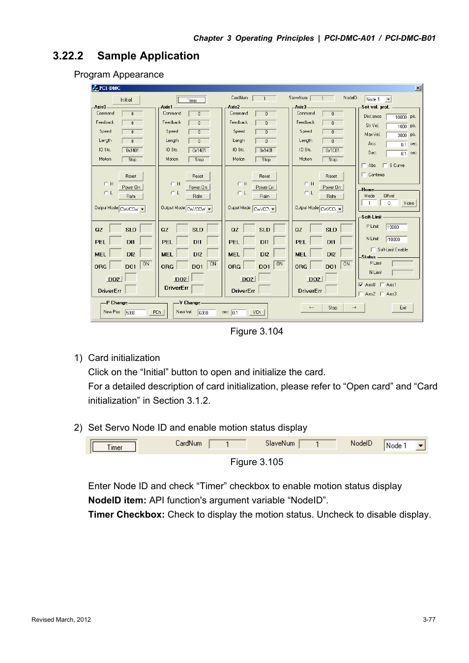 2 sample application | Delta Electronics High-Speed PCI 12-Axis Motion Control Card PCI-DMC-A01 User Manual | Page 99 / 528