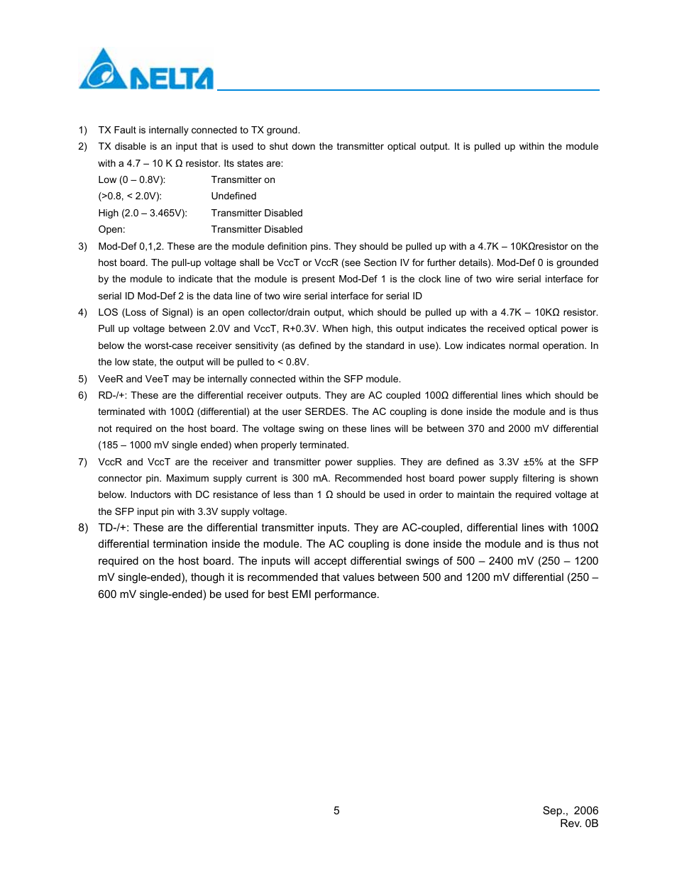 Delta Electronics LCP-155A4HSRx User Manual | Page 5 / 11