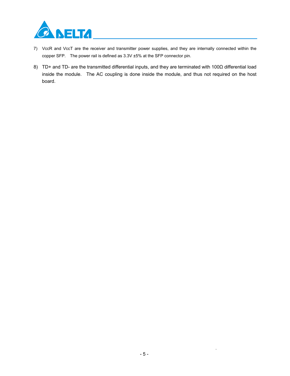 Delta Electronics LCP-1250RJ3SR-L User Manual | Page 5 / 9