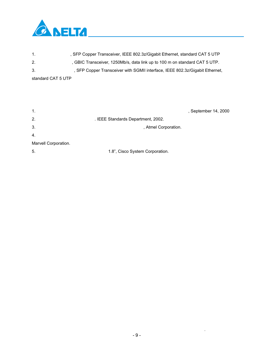 Delta Electronics LCP-1250RJ3SR-L User Manual | Page 9 / 9