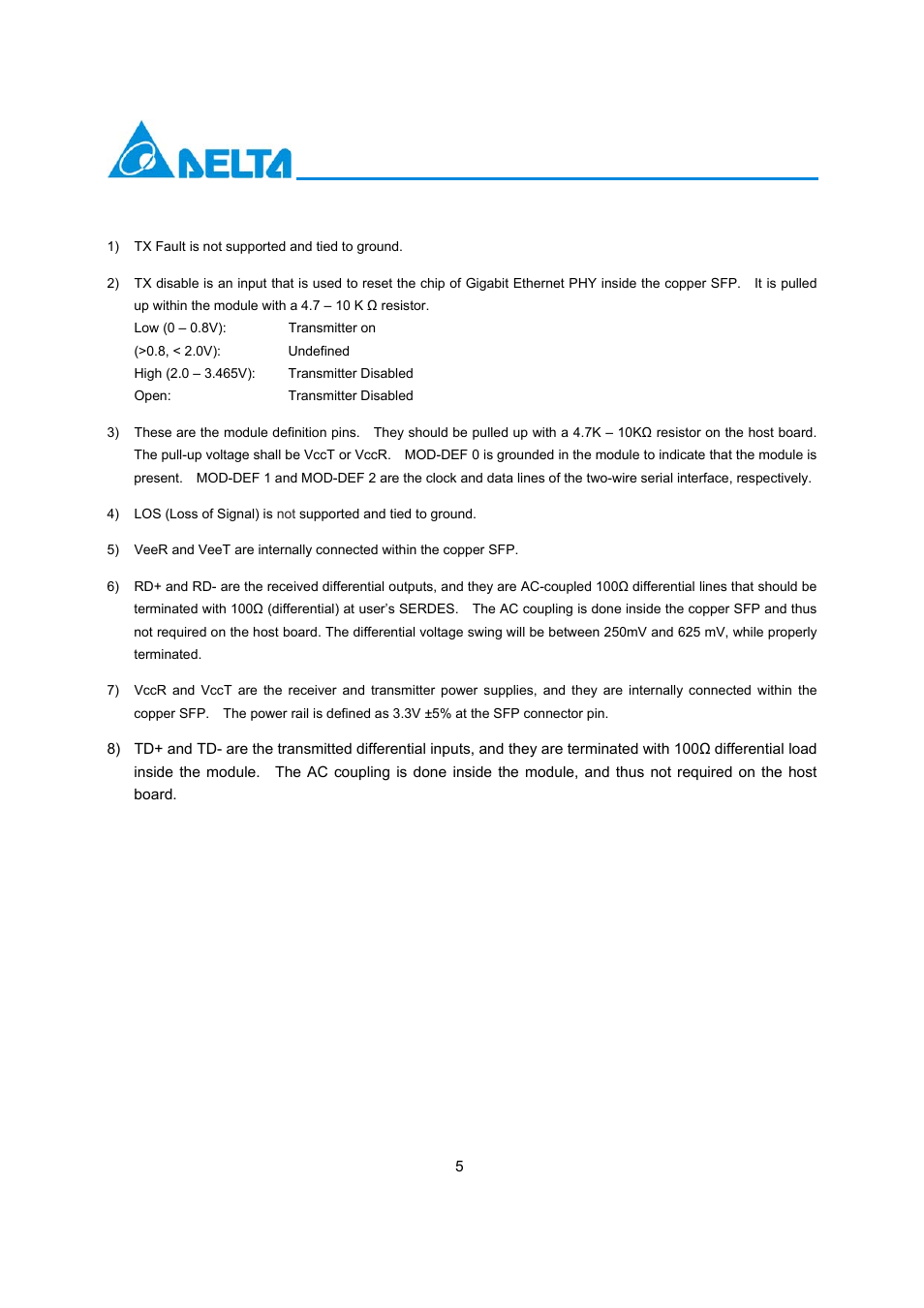Delta Electronics LCP-1250RJ3SR-S User Manual | Page 5 / 9