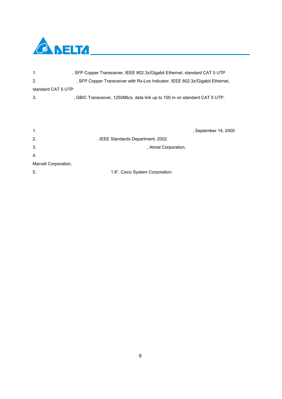 Delta Electronics LCP-1250RJ3SR-S User Manual | Page 9 / 9