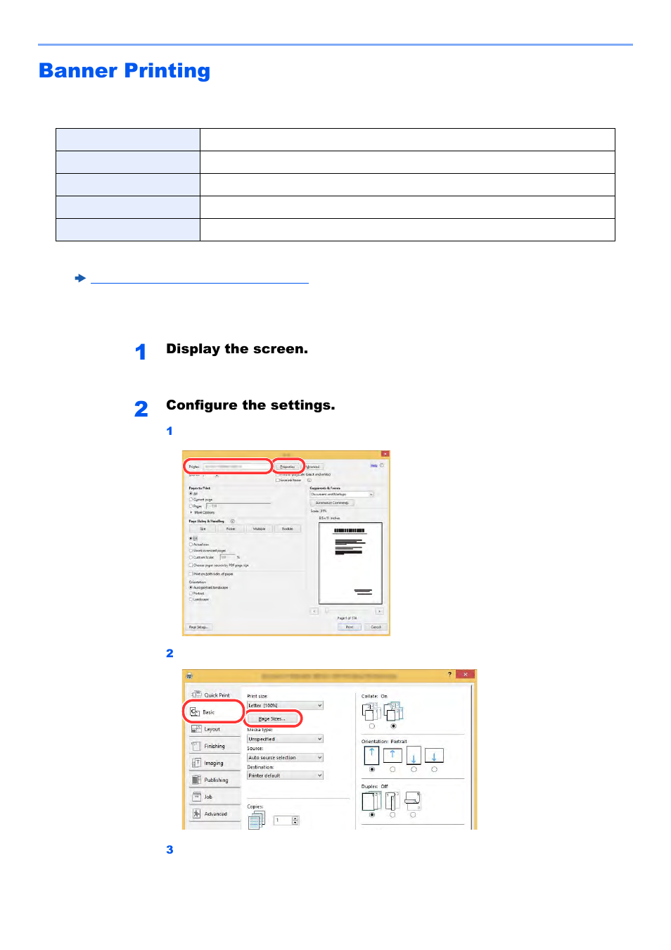 Banner printing, Banner printing -9 | Kyocera TASKalfa 2552ci User Manual | Page 191 / 682