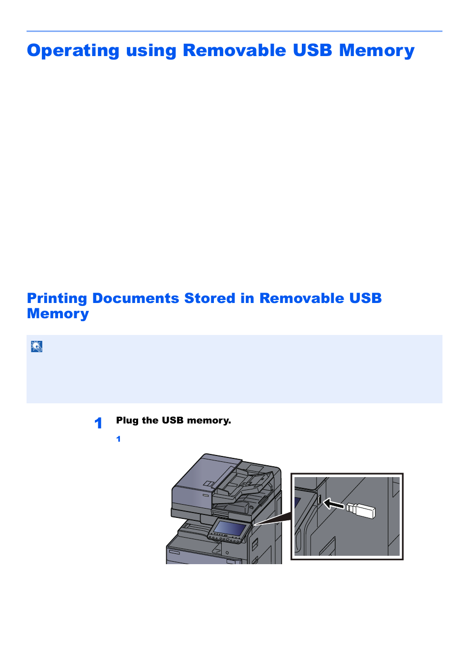 Operating using removable usb memory, Printing documents stored in removable usb memory, Operating using removable usb memory -65 | Operating using removable usb memory . 5-65 | Kyocera TASKalfa 2552ci User Manual | Page 273 / 682