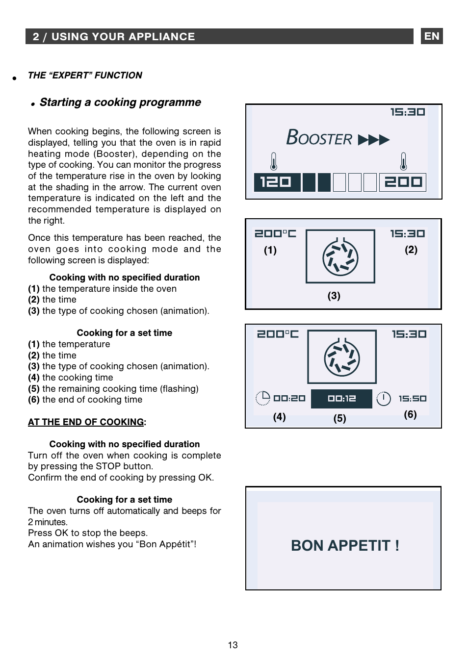 Bon appetit | DE DIETRICH DOP1160 User Manual | Page 13 / 33
