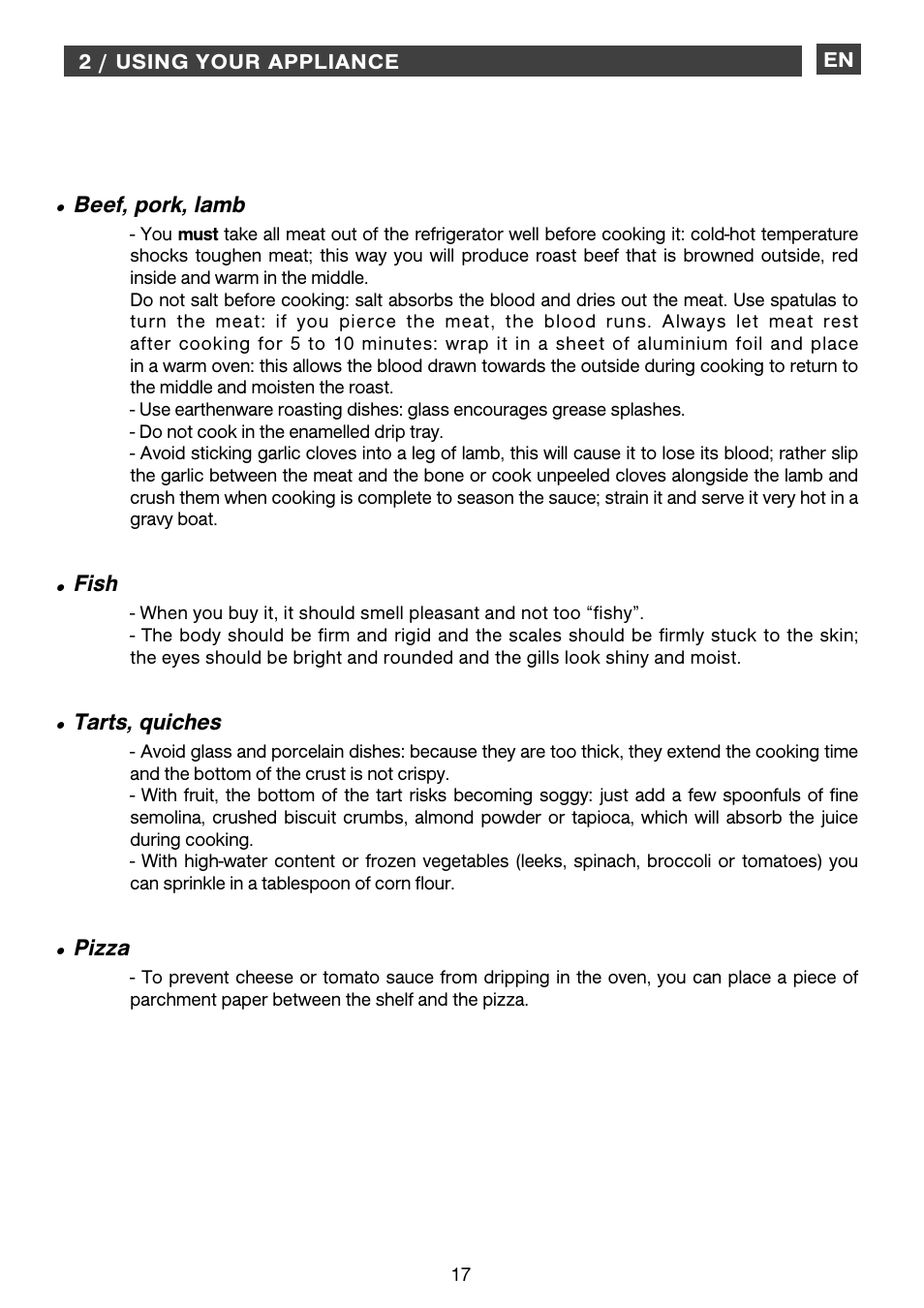 DE DIETRICH DOP1160 User Manual | Page 17 / 33