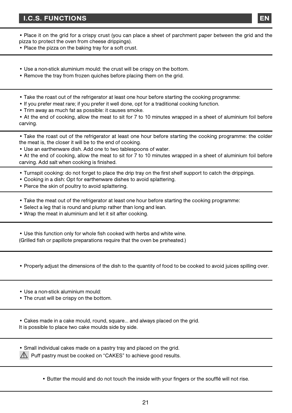 DE DIETRICH DOP1160 User Manual | Page 21 / 33