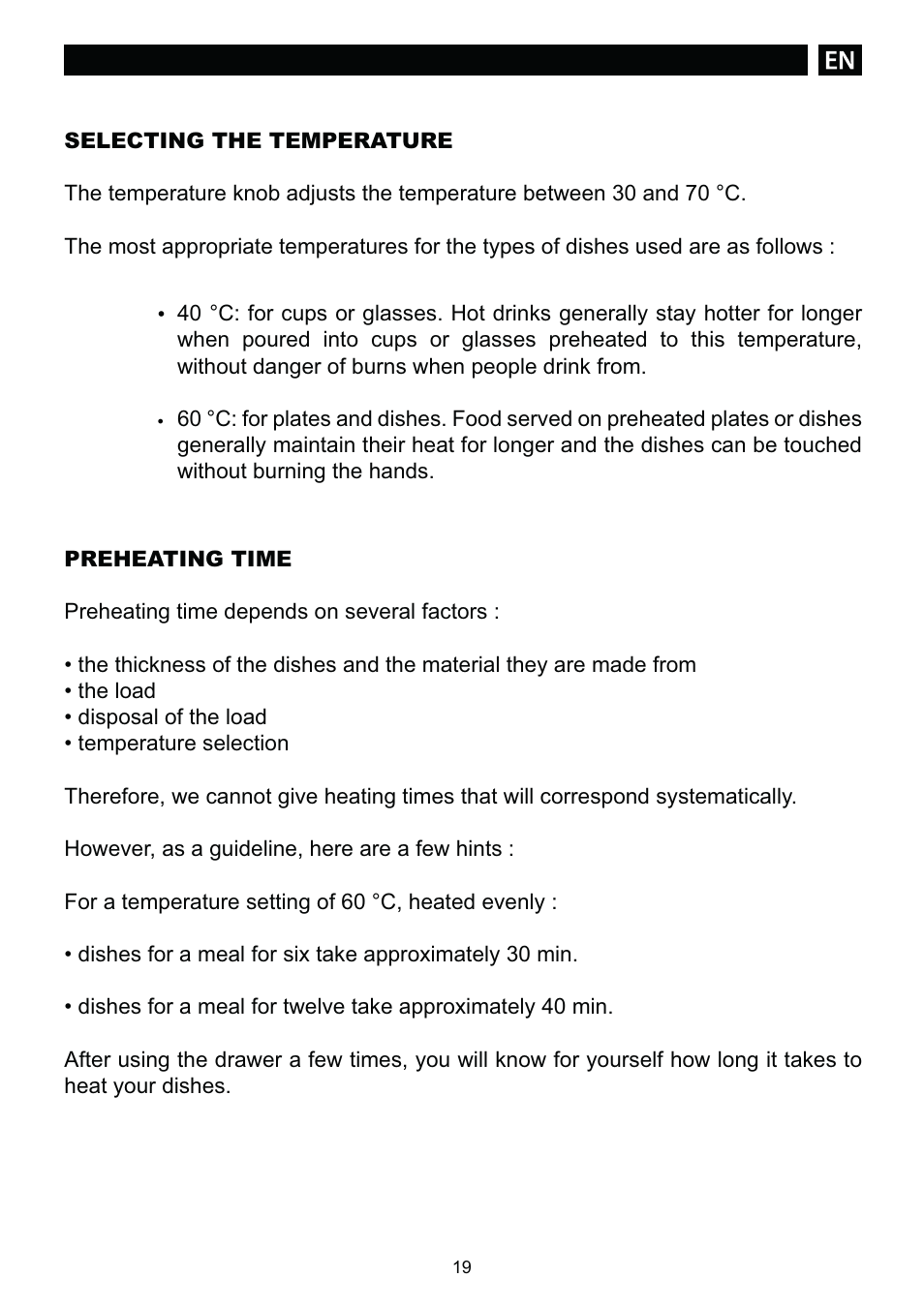 DE DIETRICH DWD1129 User Manual | Page 19 / 52