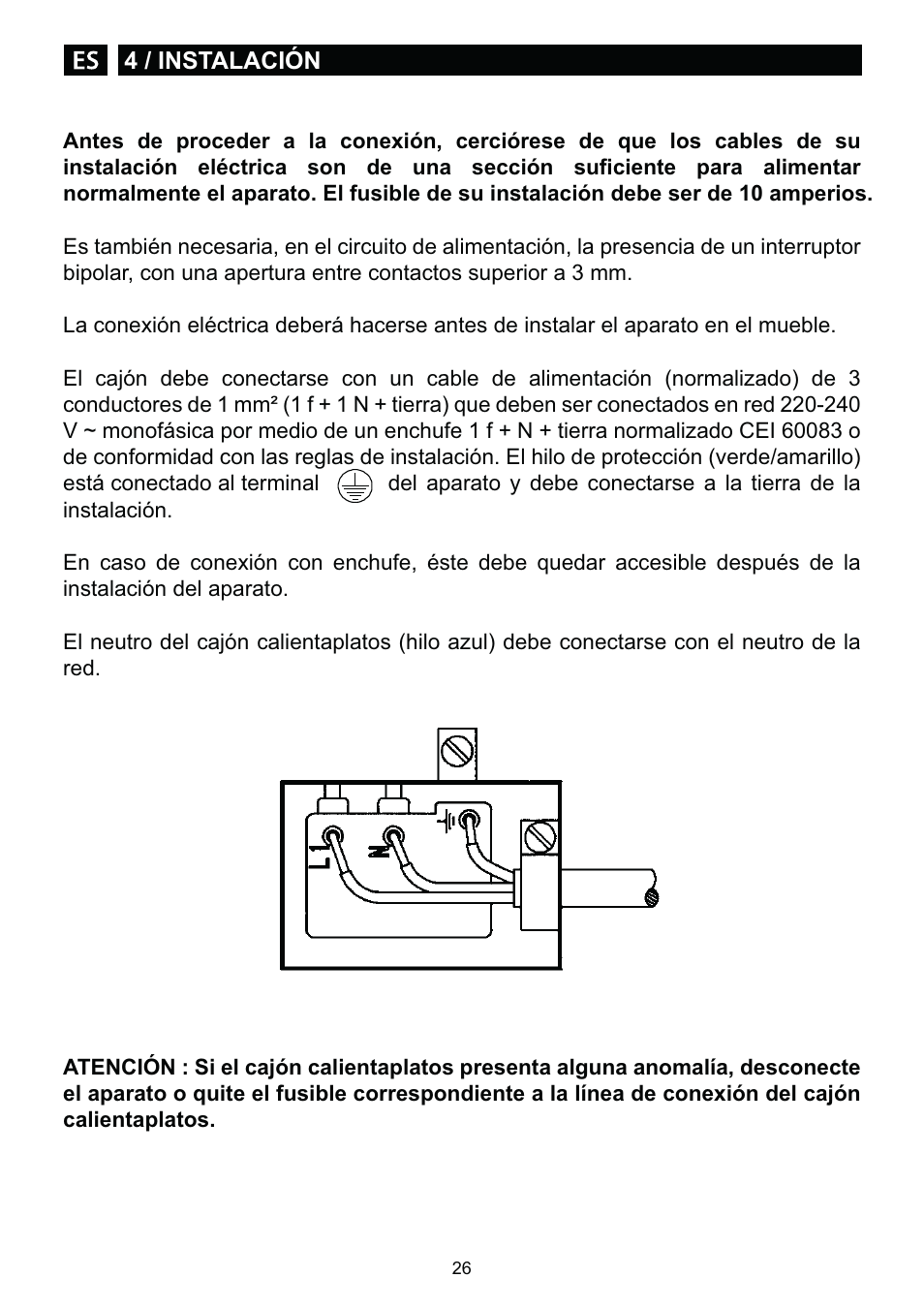 DE DIETRICH DWD1129 User Manual | Page 26 / 52