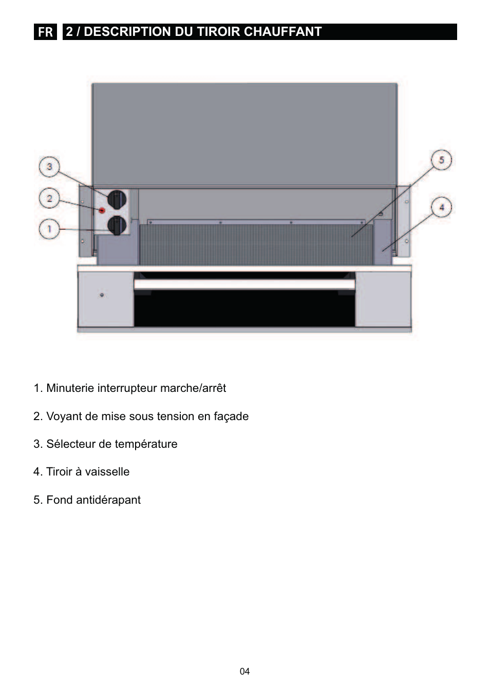 DE DIETRICH DWD1129 User Manual | Page 4 / 52
