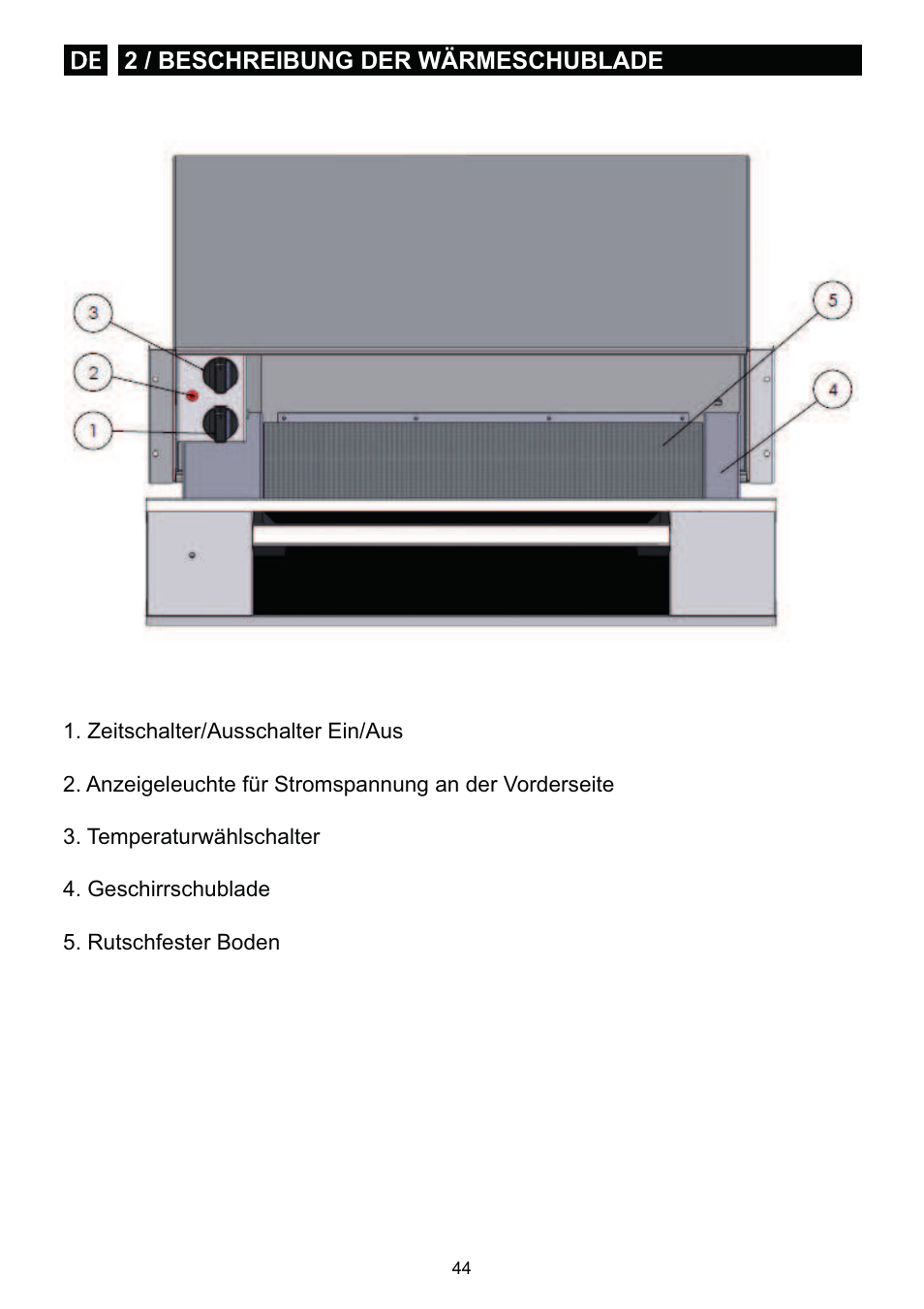 DE DIETRICH DWD1129 User Manual | Page 44 / 52