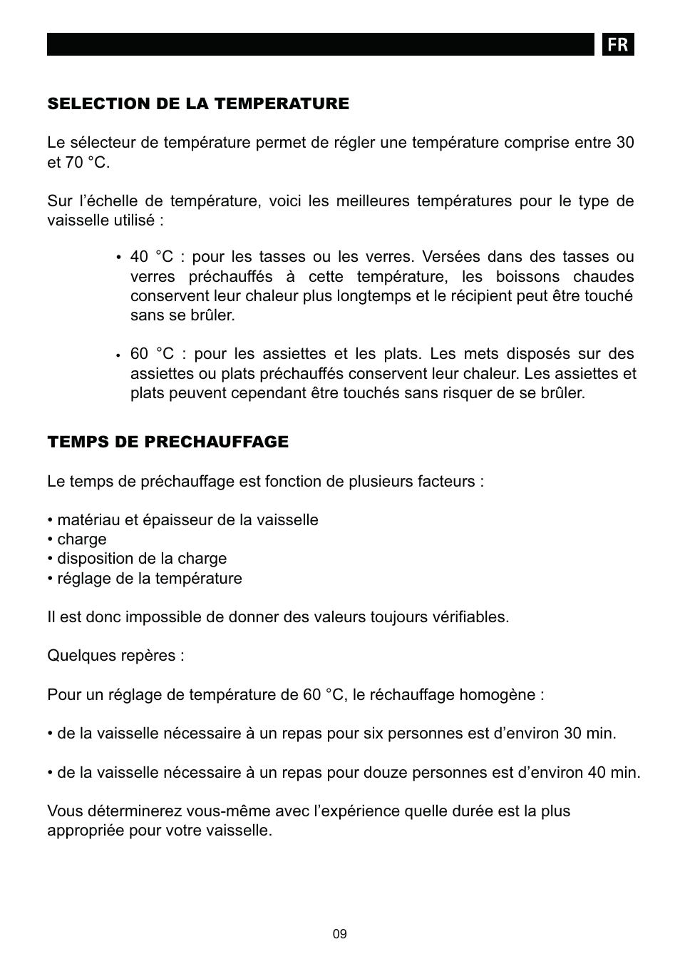 DE DIETRICH DWD1129 User Manual | Page 9 / 52