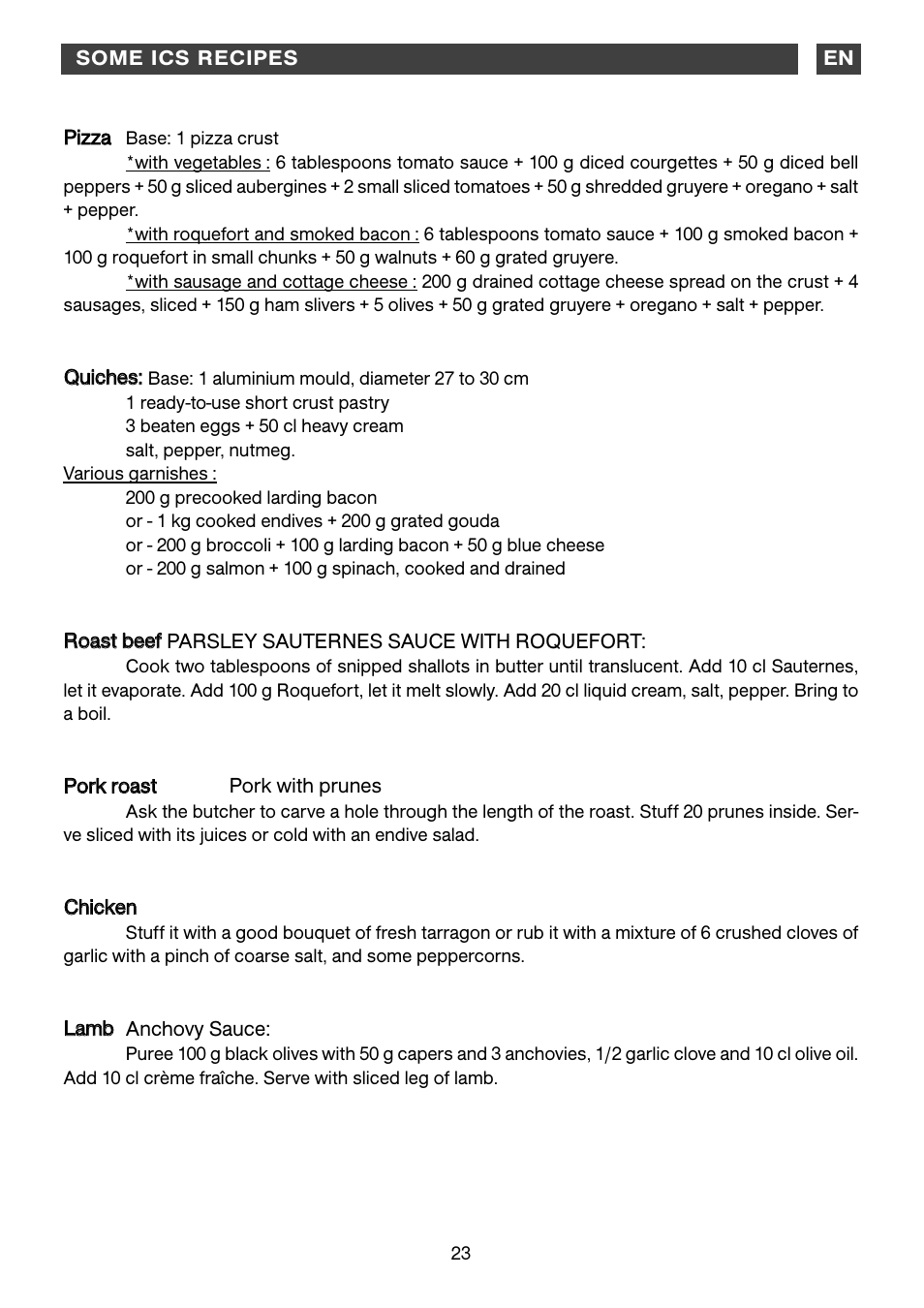 DE DIETRICH DOP1190 User Manual | Page 23 / 33