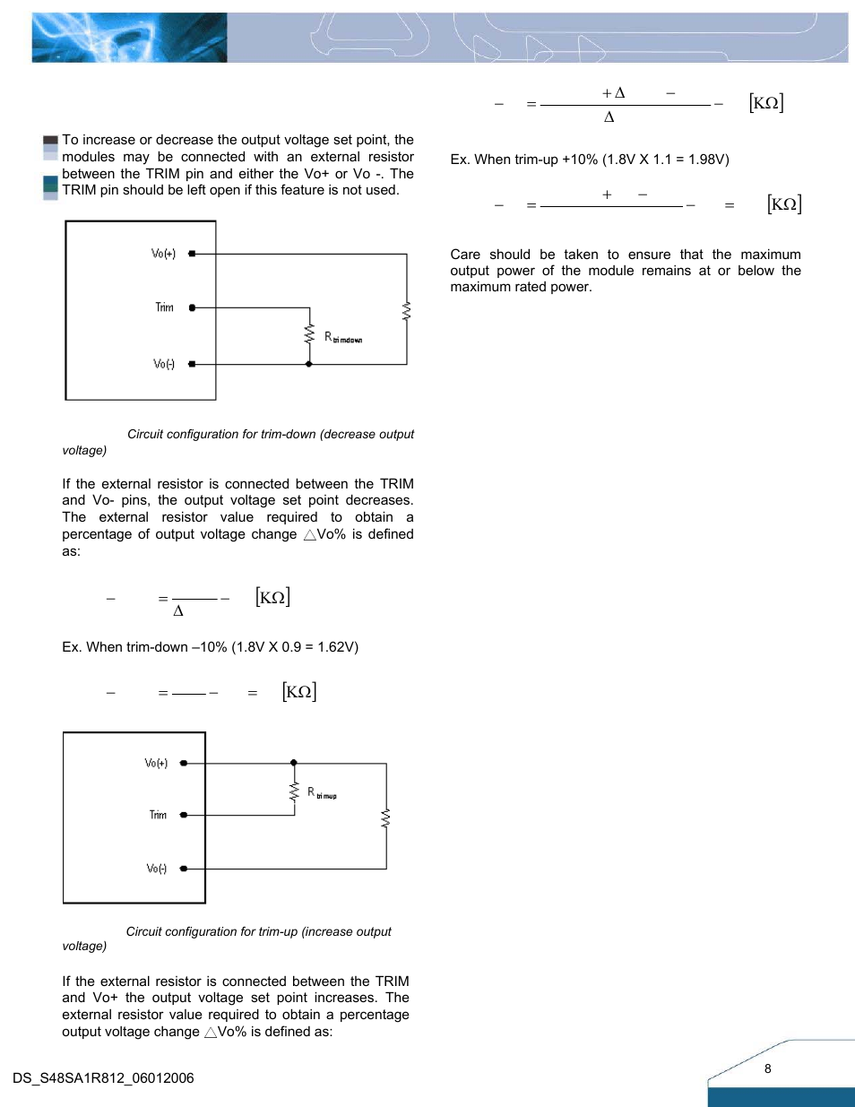 Delta Electronics 33W Family User Manual | Page 8 / 13