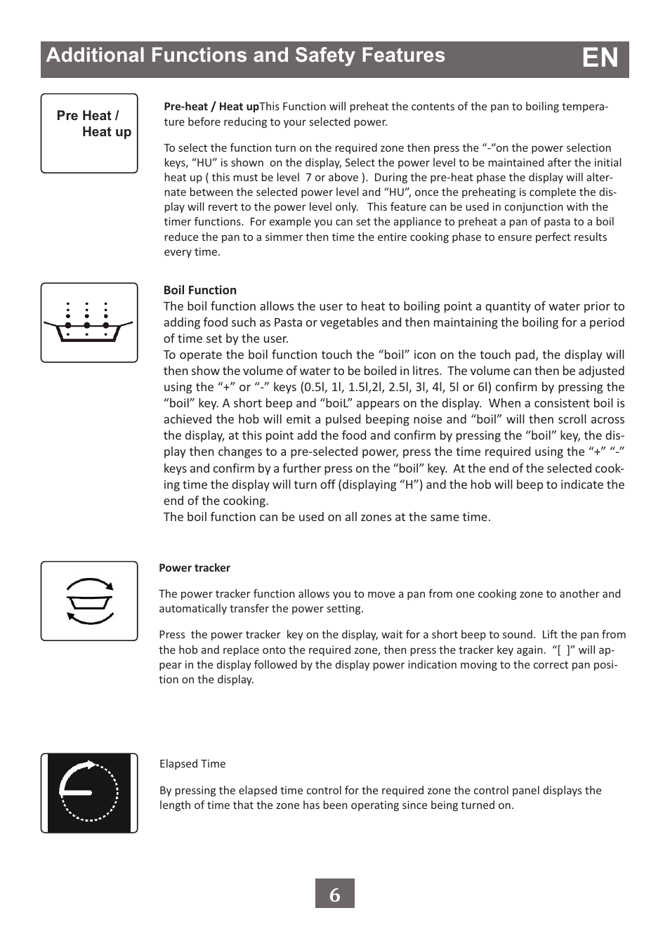Additional functions and safety features | DE DIETRICH DTi1049Х User Manual | Page 9 / 15