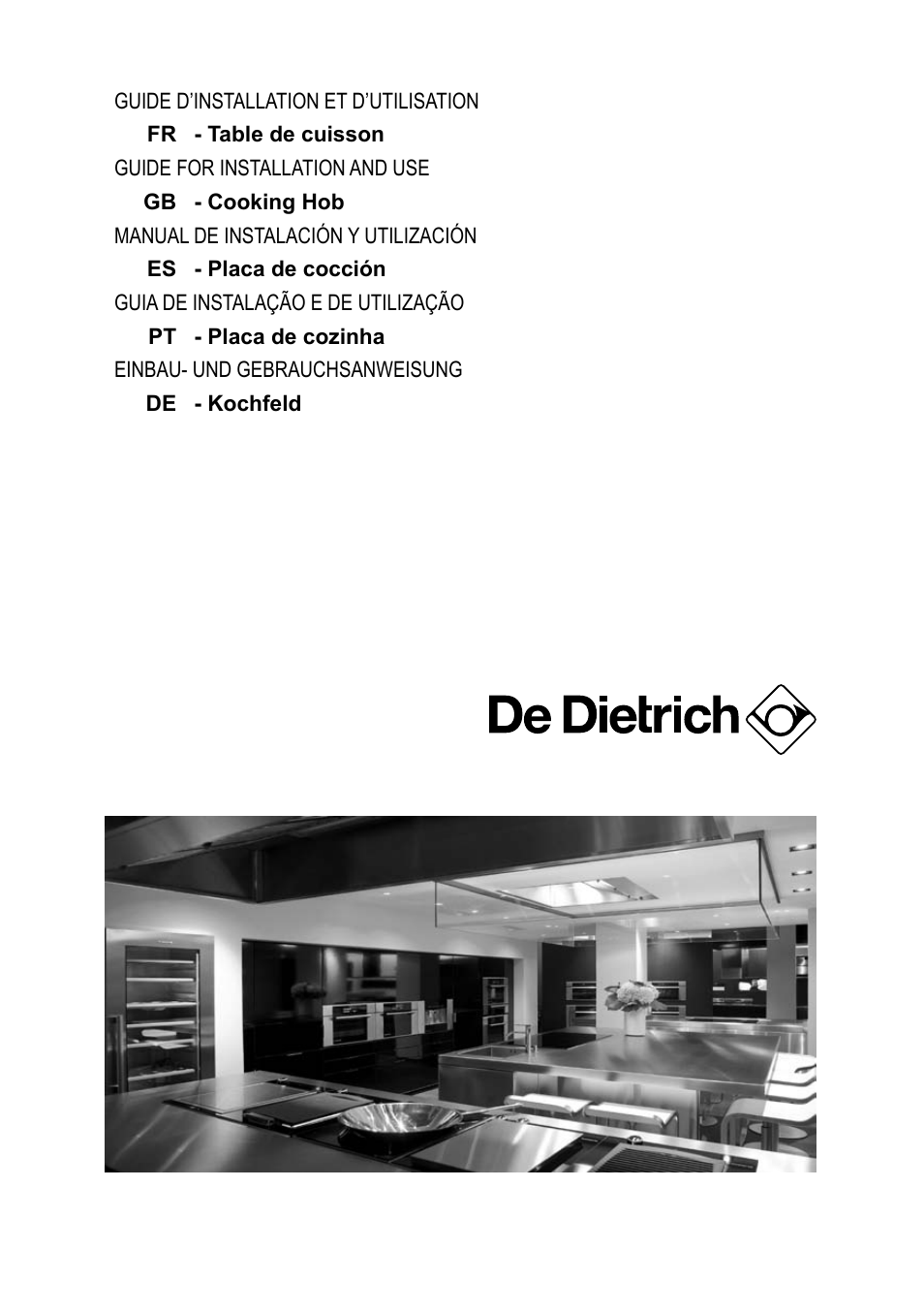 DE DIETRICH DTG1195X User Manual | 56 pages