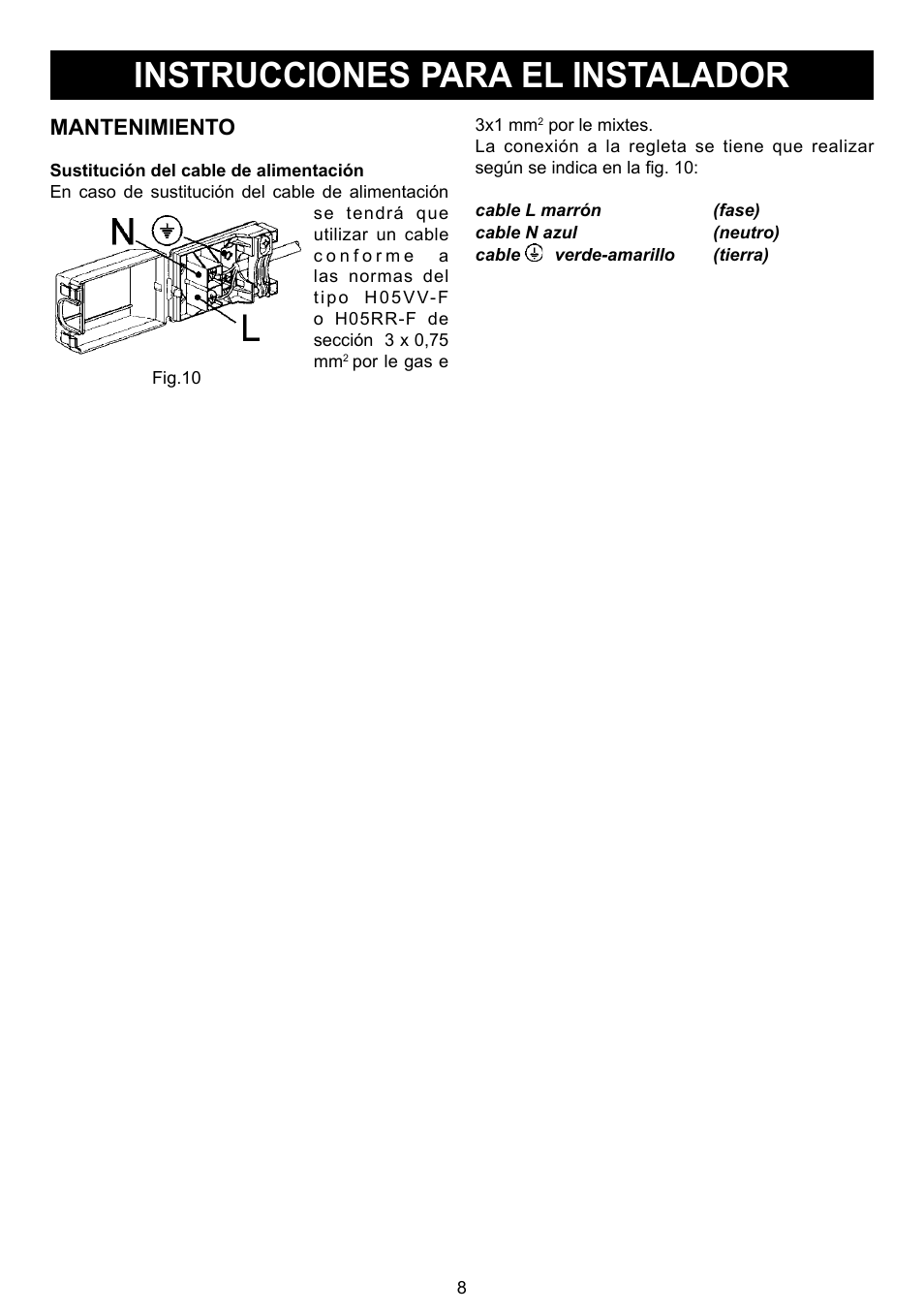 Instrucciones para el instalador, Mantenimiento | DE DIETRICH DTG1195X User Manual | Page 31 / 56