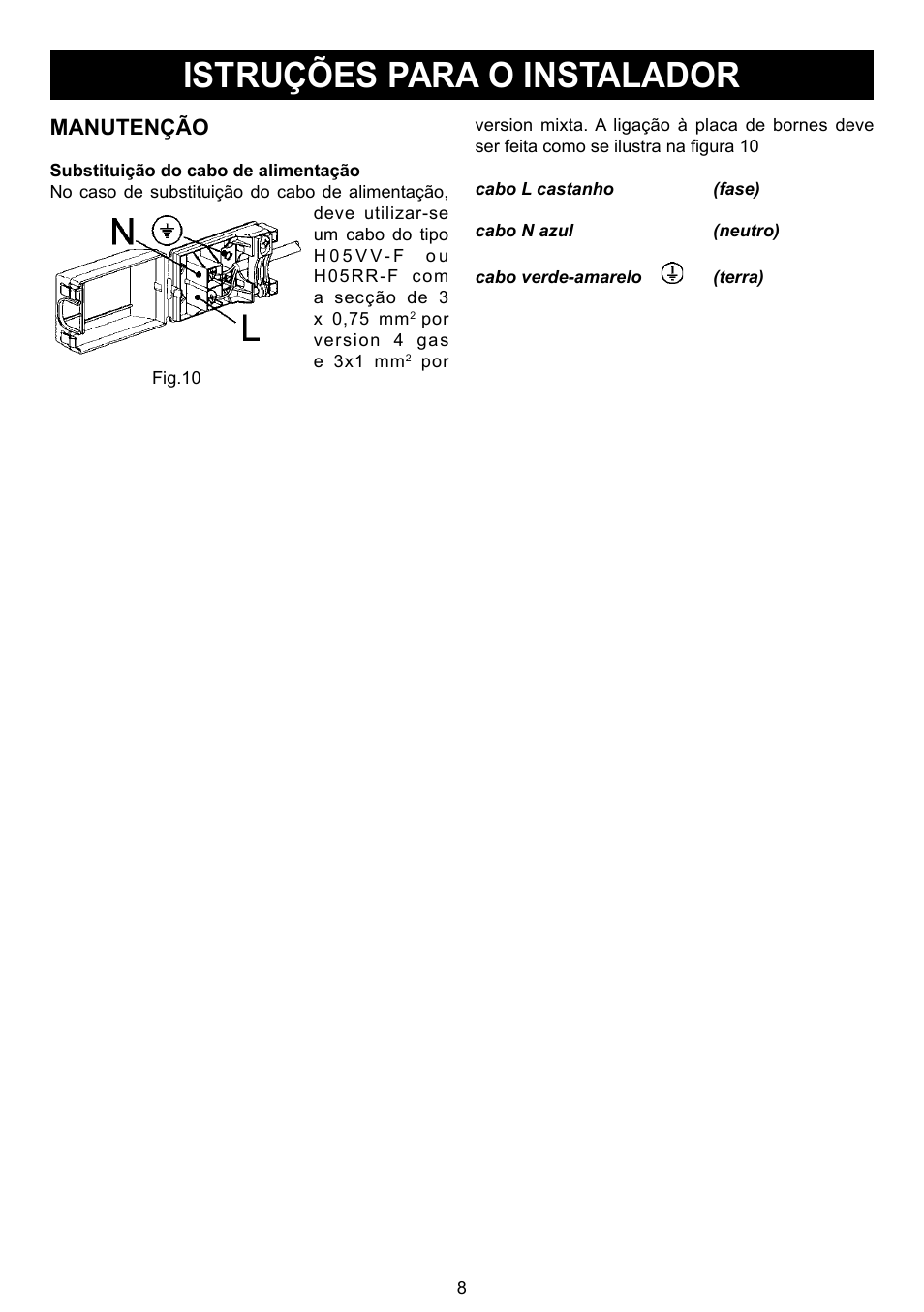 Istruções para o instalador, Manutenção | DE DIETRICH DTG1195X User Manual | Page 42 / 56