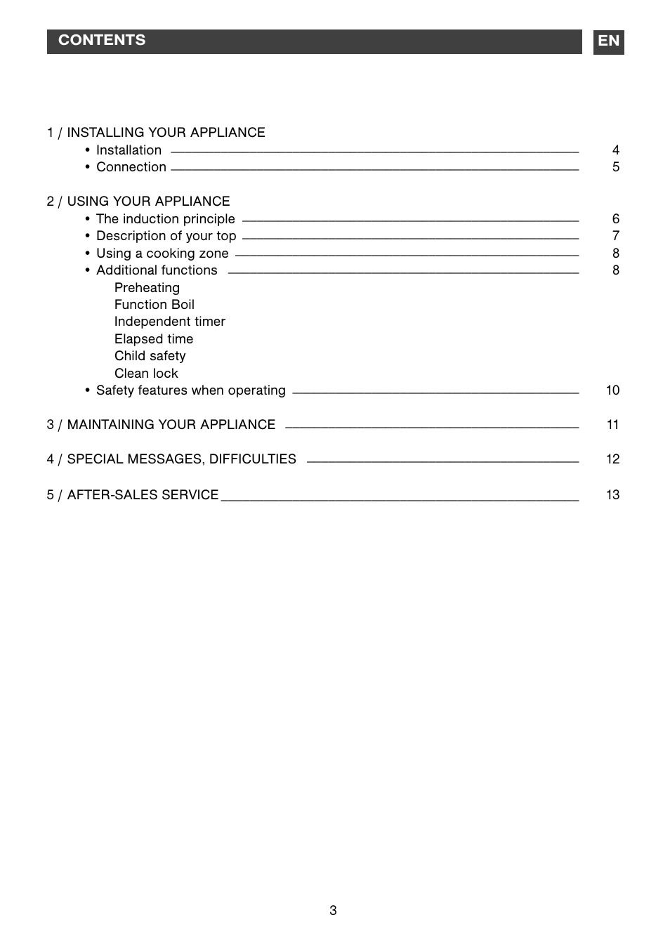DE DIETRICH DTi1041X User Manual | Page 3 / 16
