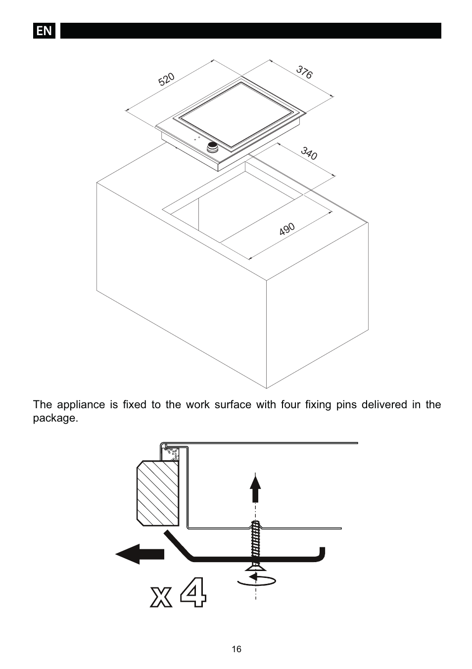 DE DIETRICH DTE1168X User Manual | Page 16 / 52