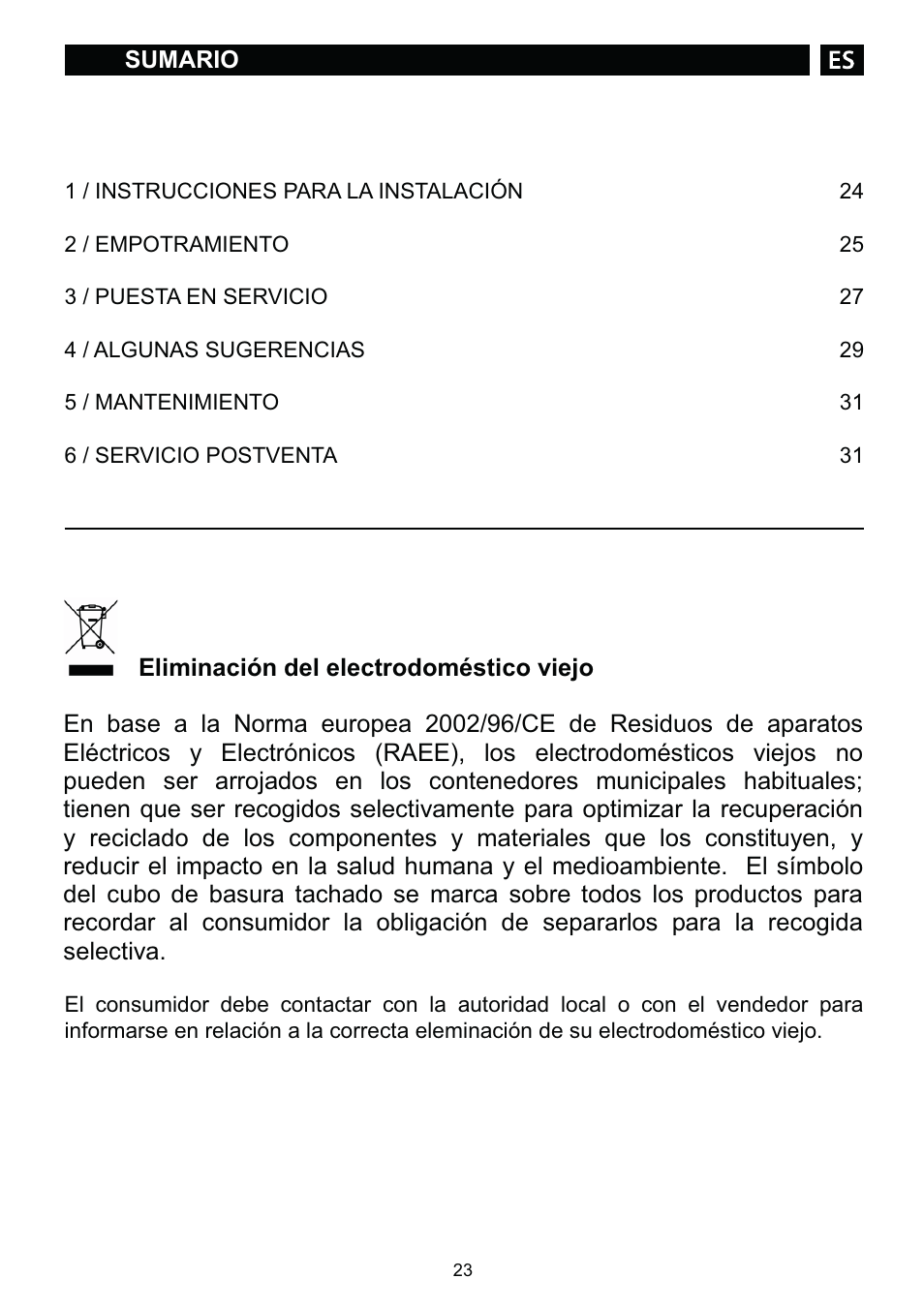 DE DIETRICH DTE1168X User Manual | Page 23 / 52