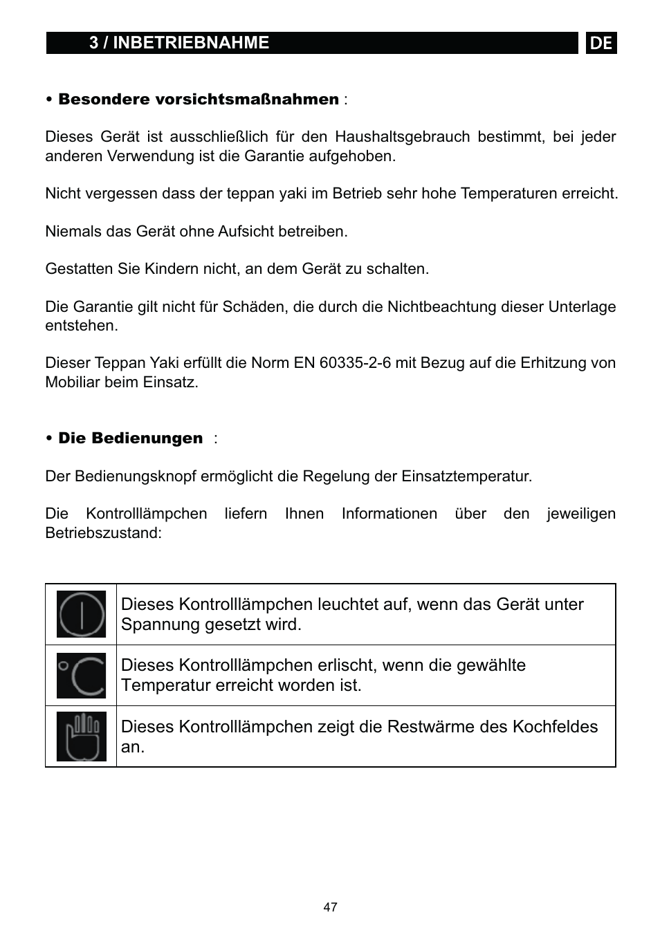 DE DIETRICH DTE1168X User Manual | Page 47 / 52