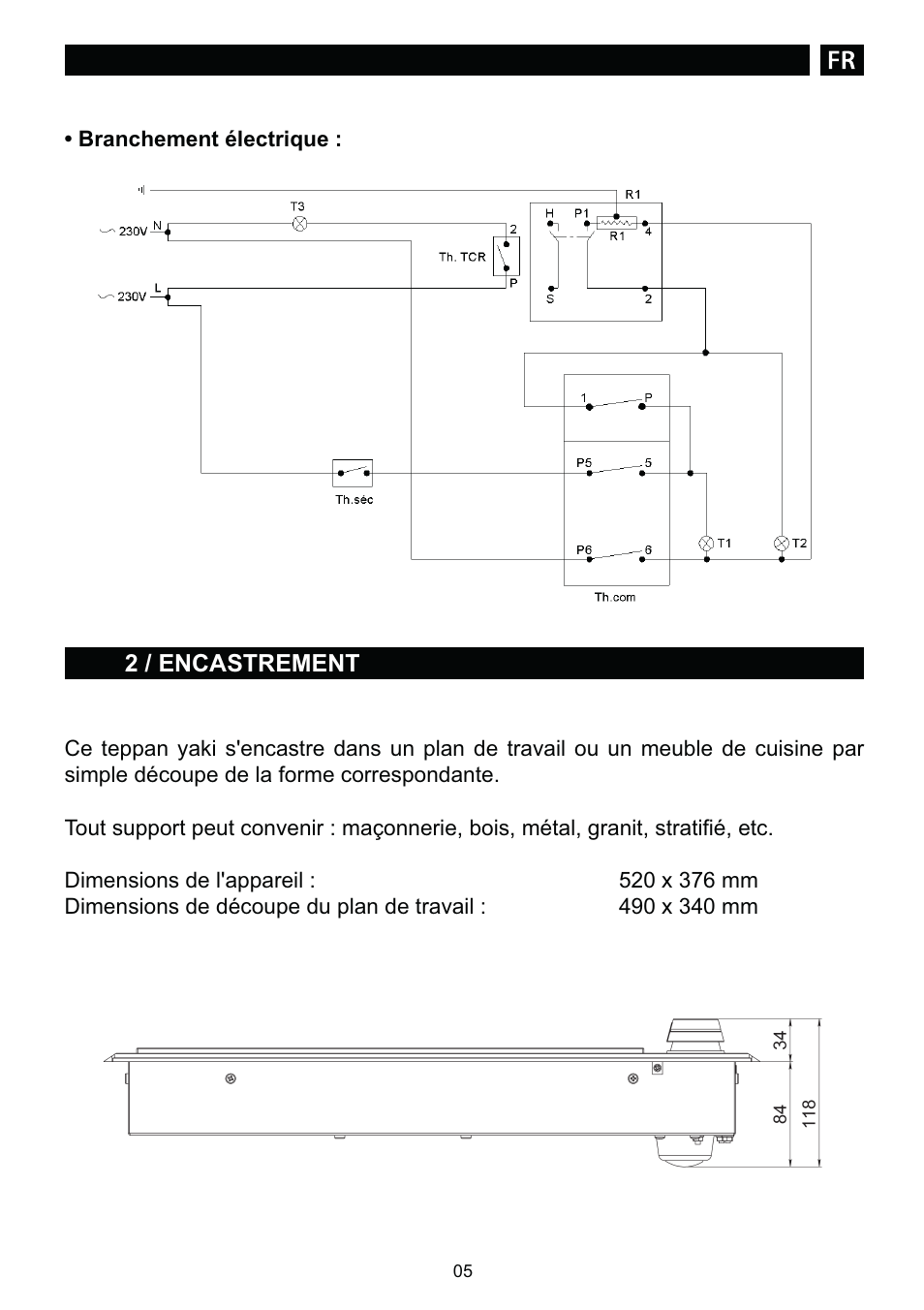 DE DIETRICH DTE1168X User Manual | Page 5 / 52