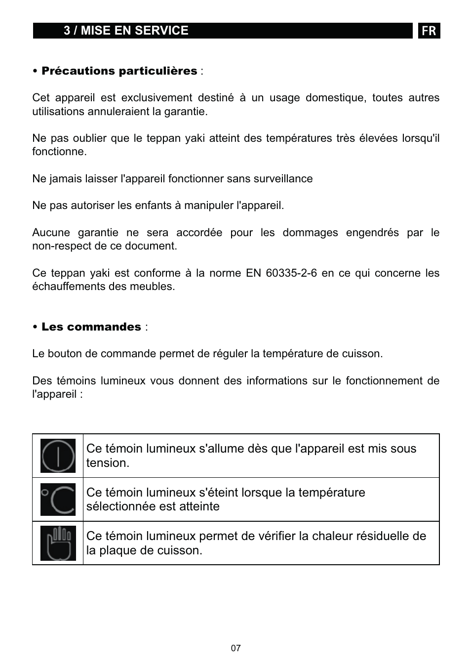 DE DIETRICH DTE1168X User Manual | Page 7 / 52