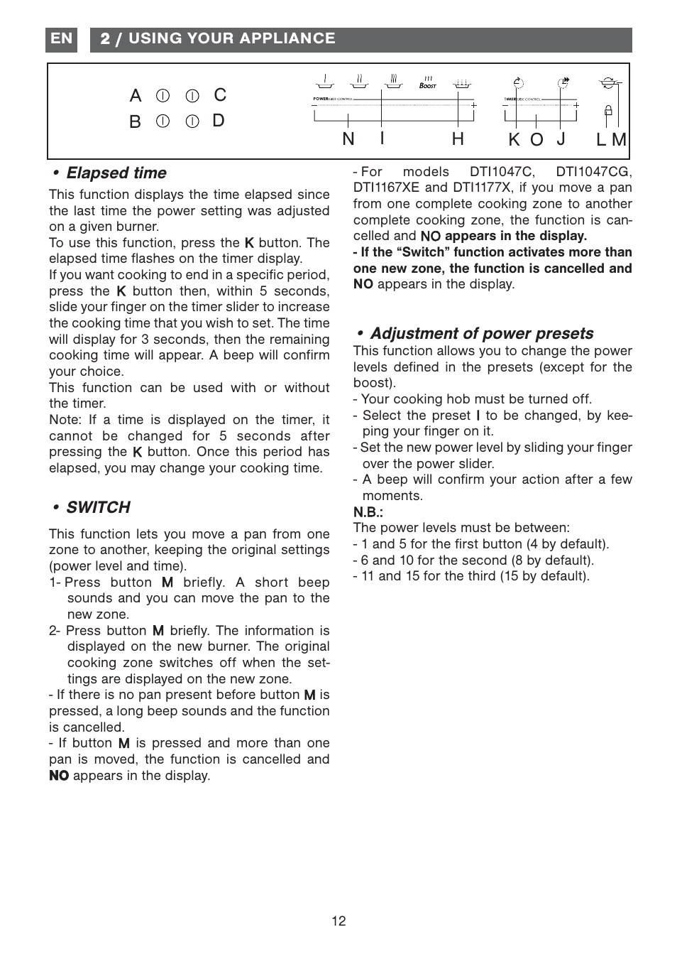 DE DIETRICH DTI1177X User Manual | Page 12 / 17