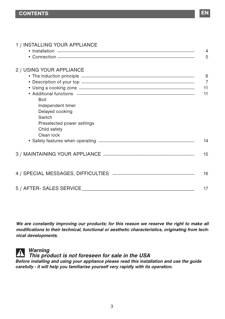 DE DIETRICH DTI1177X User Manual | Page 3 / 17