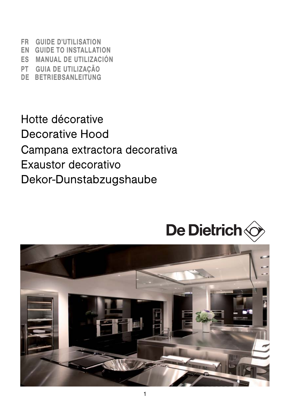 DE DIETRICH DHD1192X User Manual | 16 pages