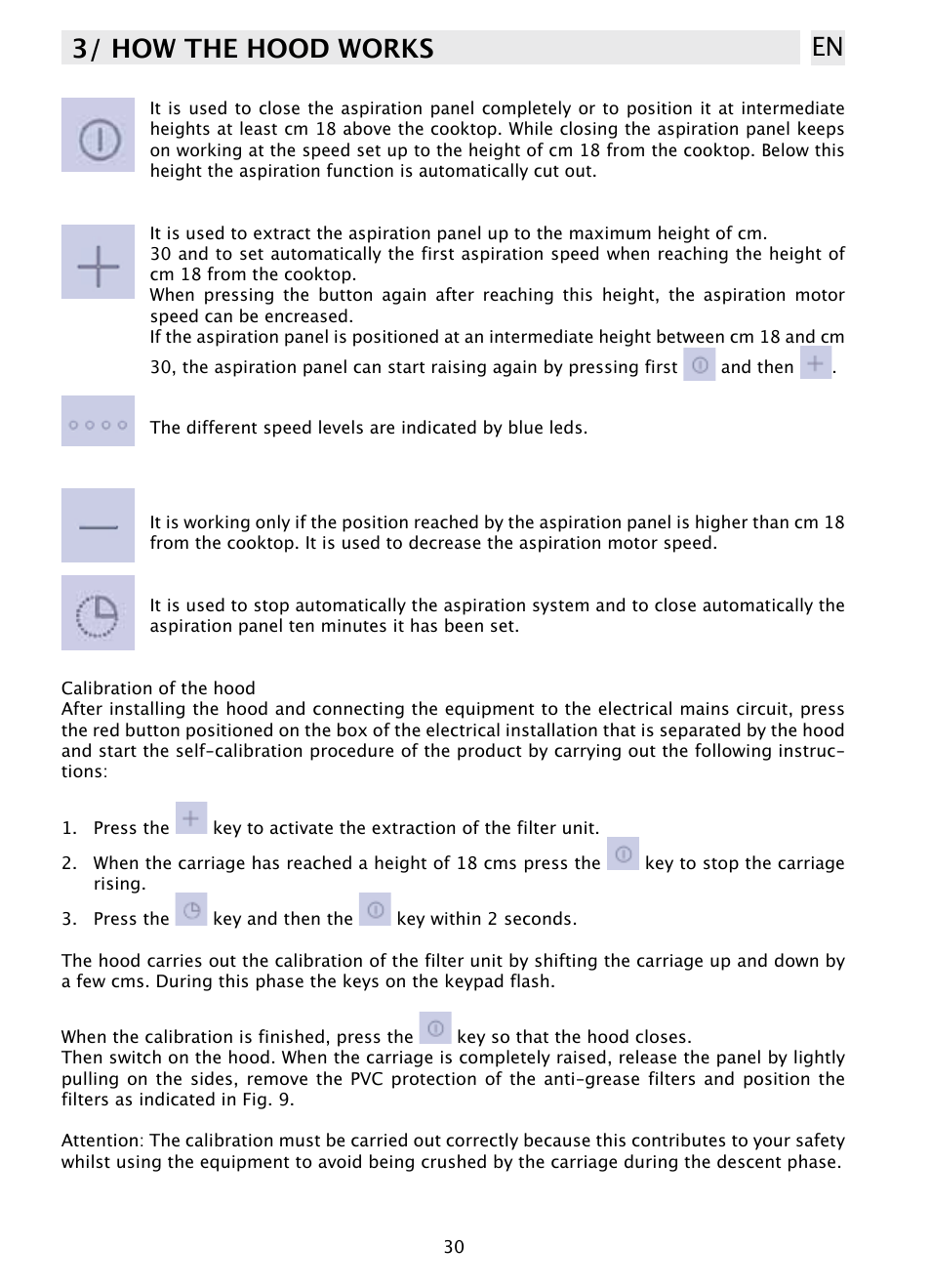 3/ how the hood works en | DE DIETRICH DHD1100X User Manual | Page 9 / 11
