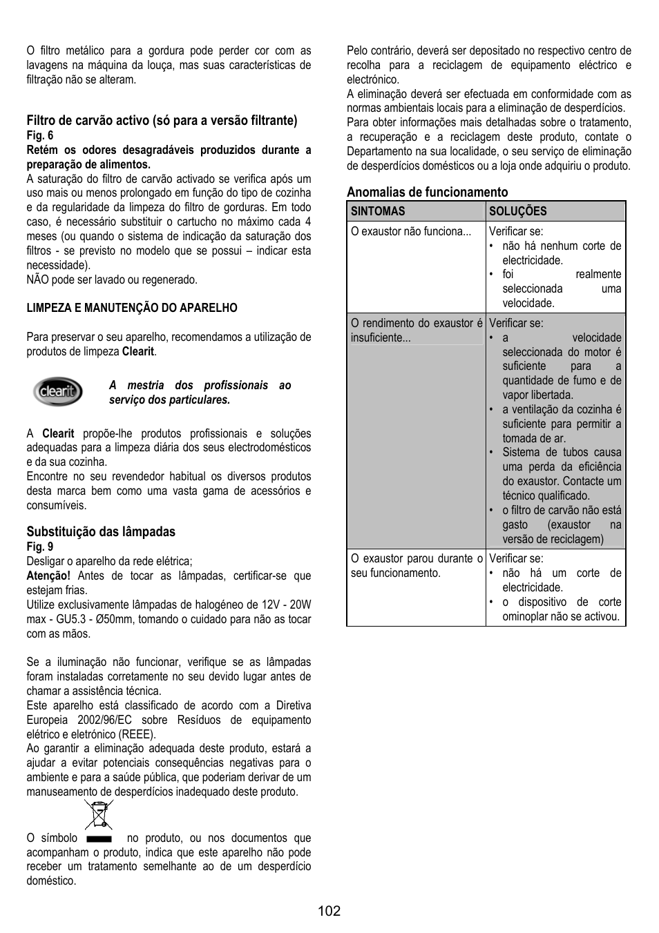 DE DIETRICH DHG1166X User Manual | Page 102 / 120