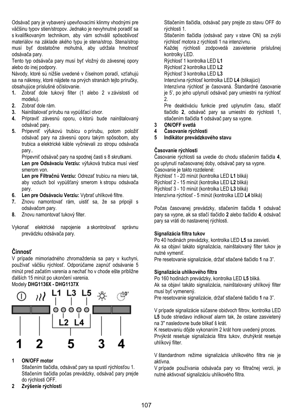 DE DIETRICH DHG1166X User Manual | Page 107 / 120