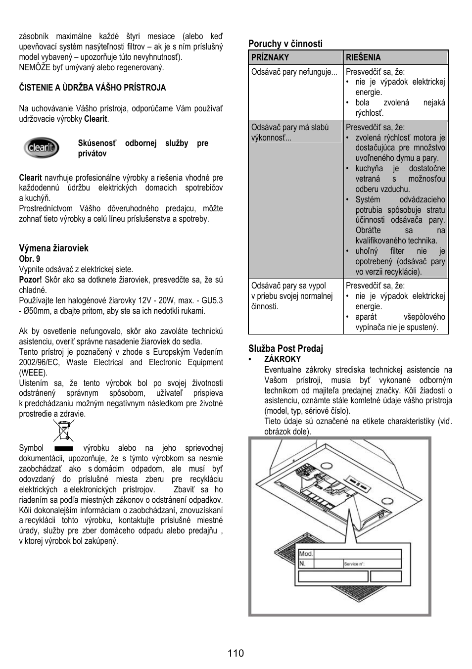 DE DIETRICH DHG1166X User Manual | Page 110 / 120