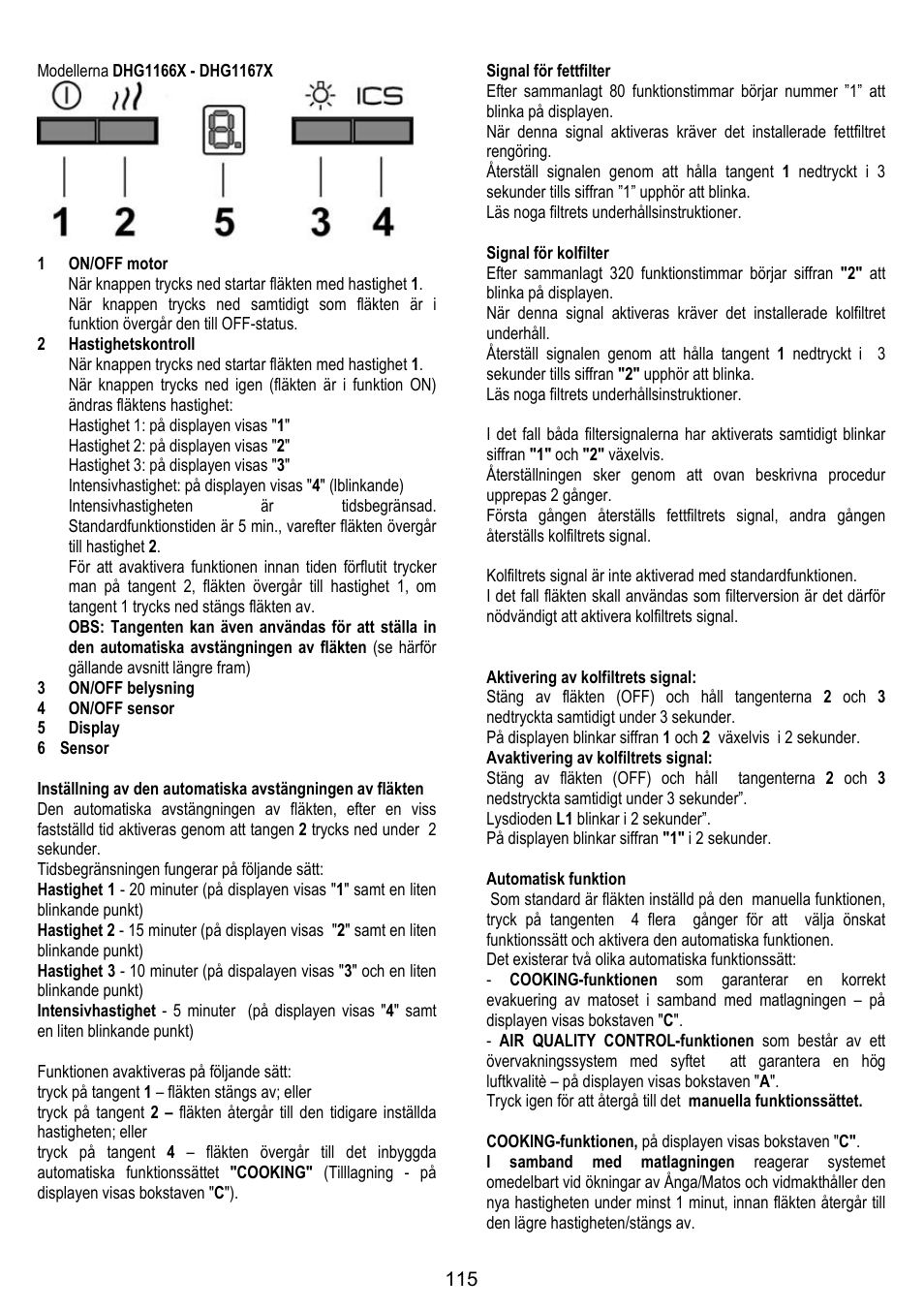 DE DIETRICH DHG1166X User Manual | Page 115 / 120