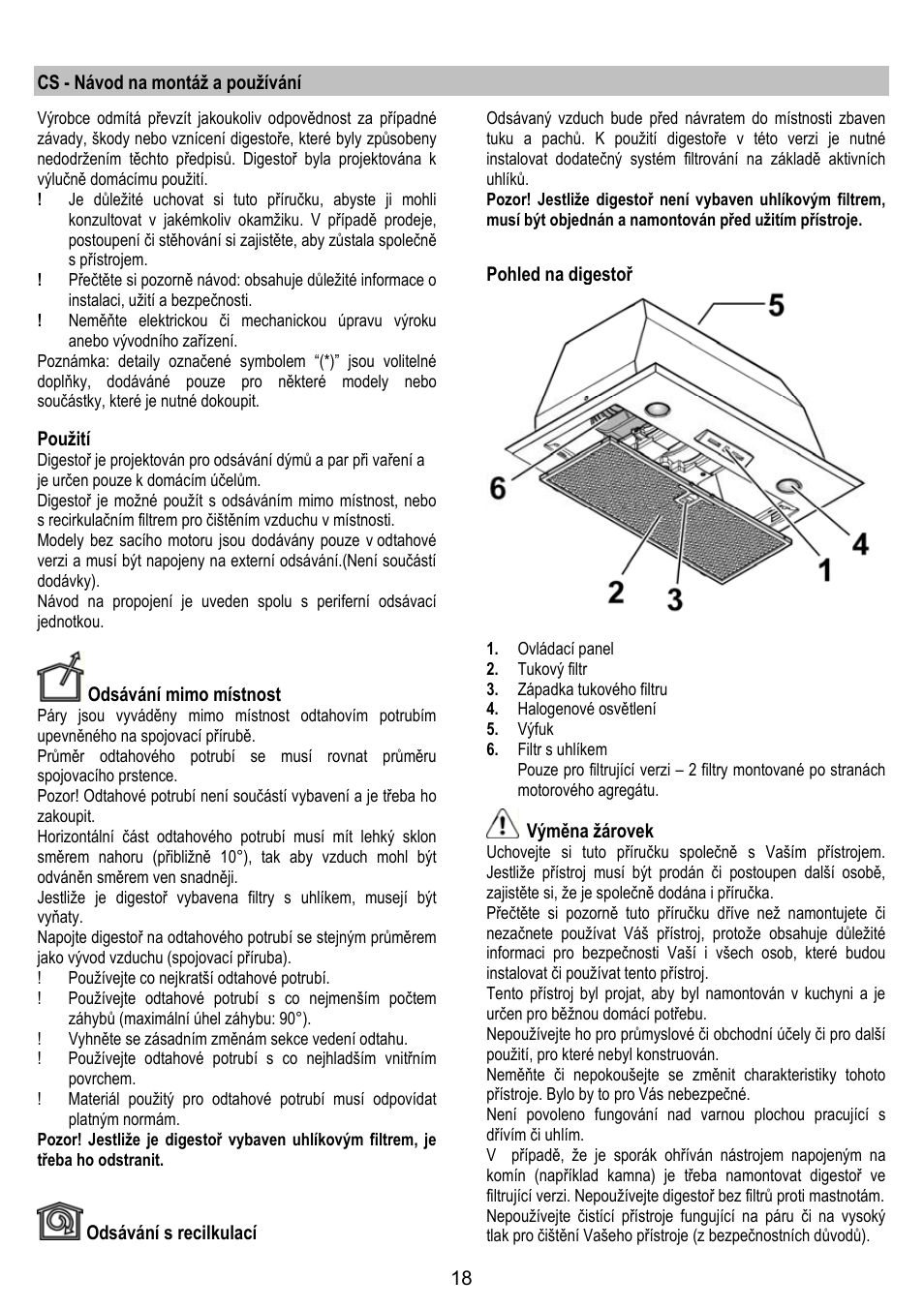 DE DIETRICH DHG1166X User Manual | Page 18 / 120