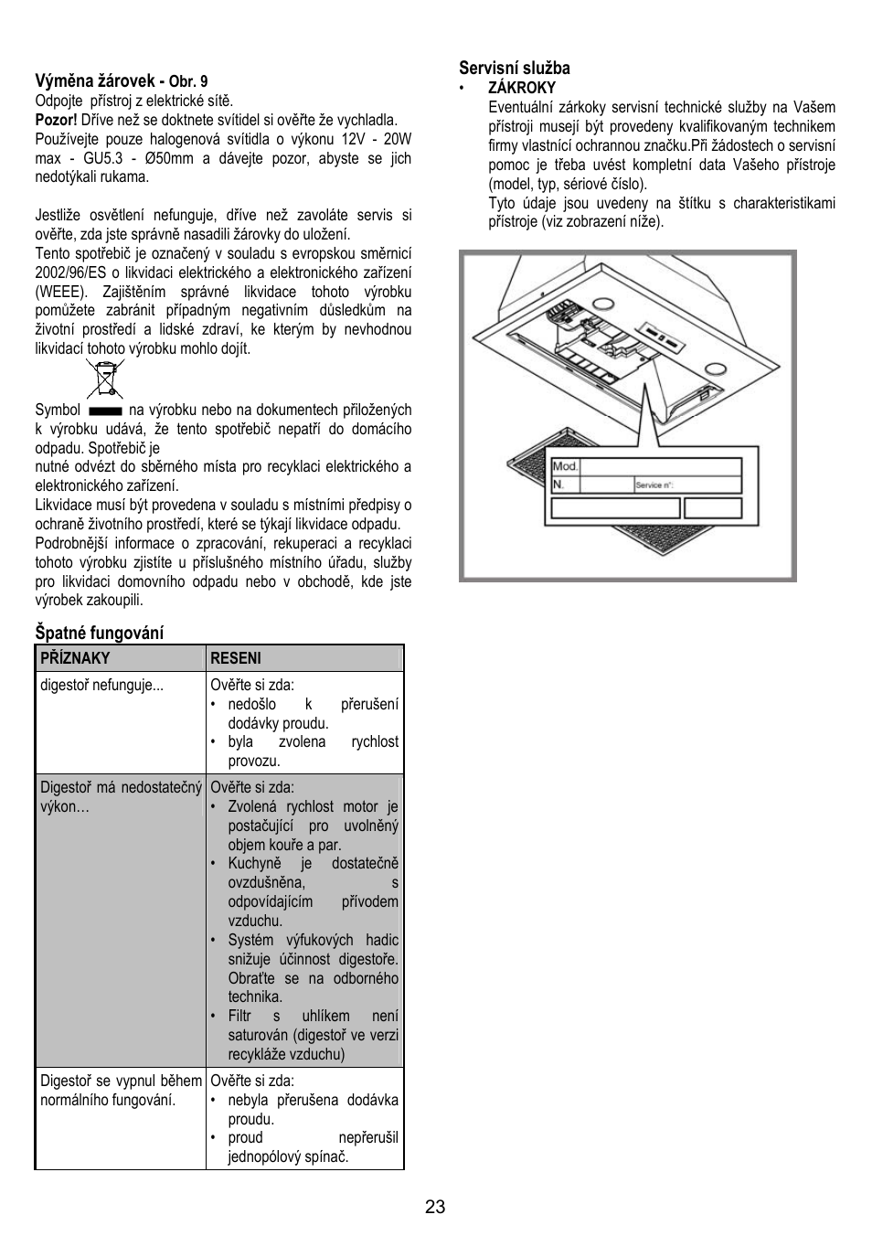 DE DIETRICH DHG1166X User Manual | Page 23 / 120