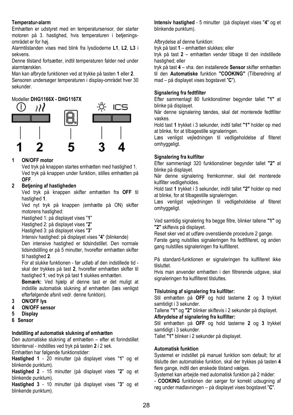 DE DIETRICH DHG1166X User Manual | Page 28 / 120