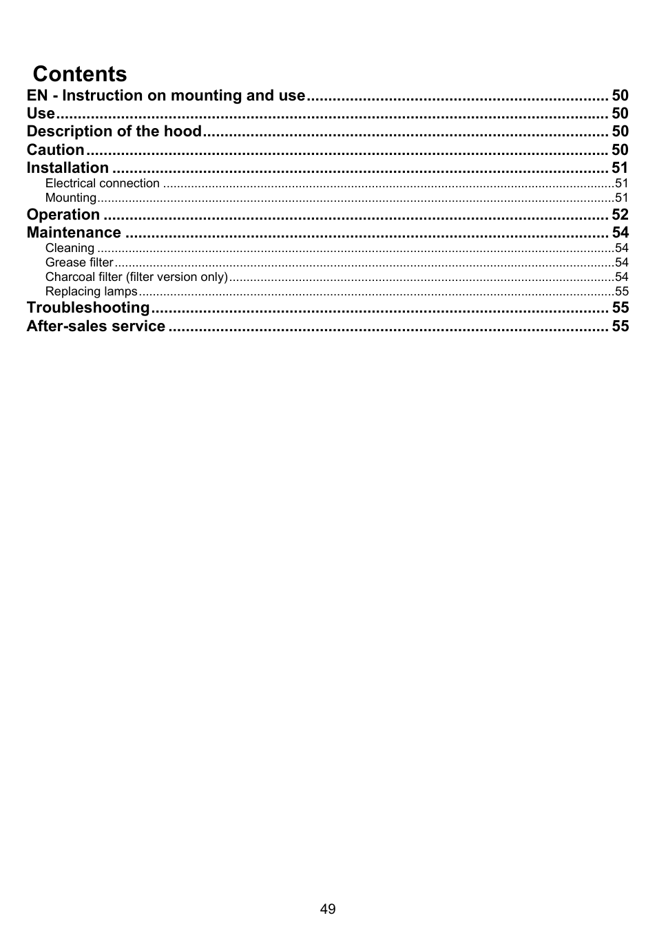 DE DIETRICH DHG1166X User Manual | Page 49 / 120